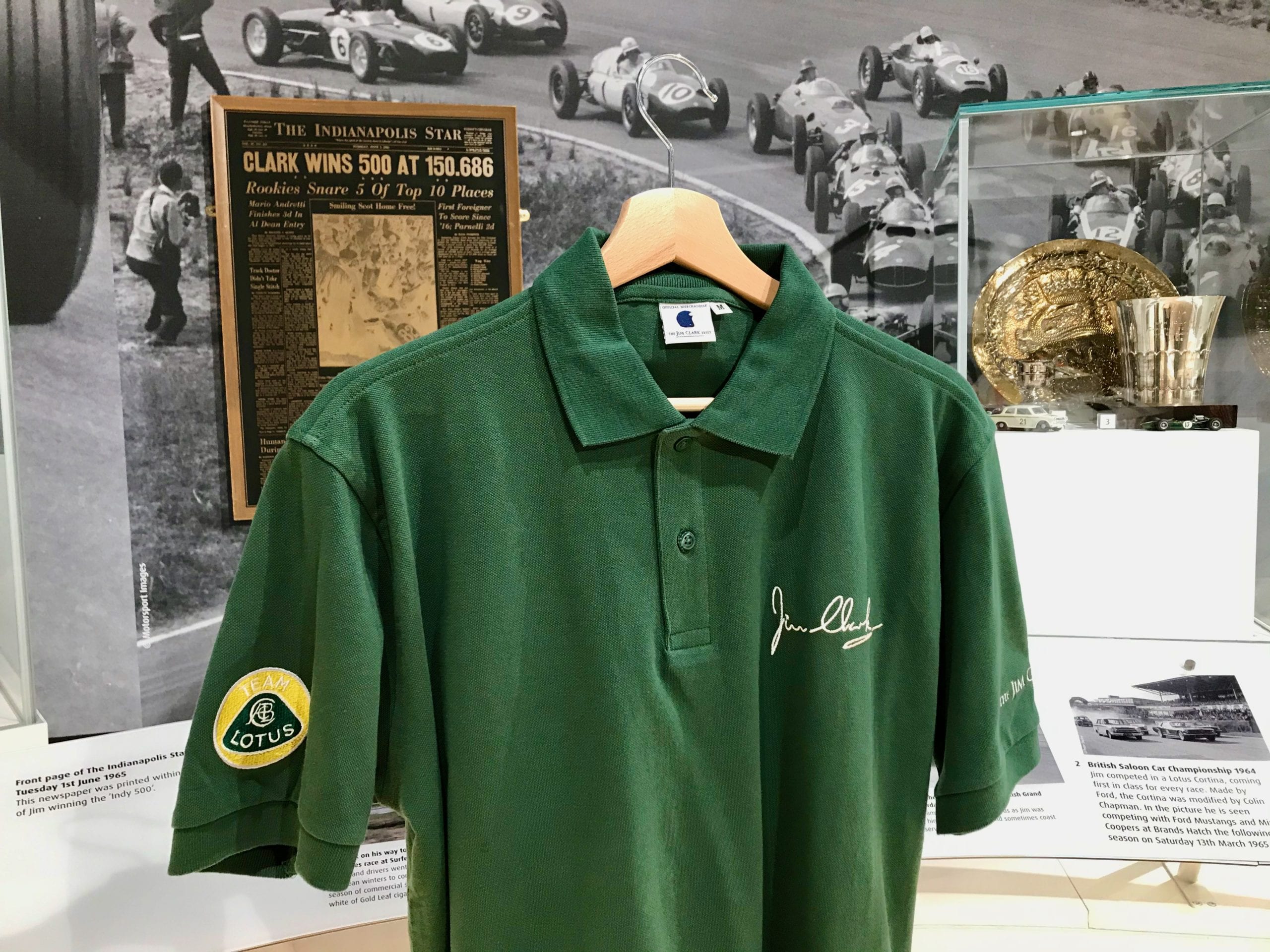 JCT Racing Green Polo, Lotus Heritage - The Jim Clark Trust