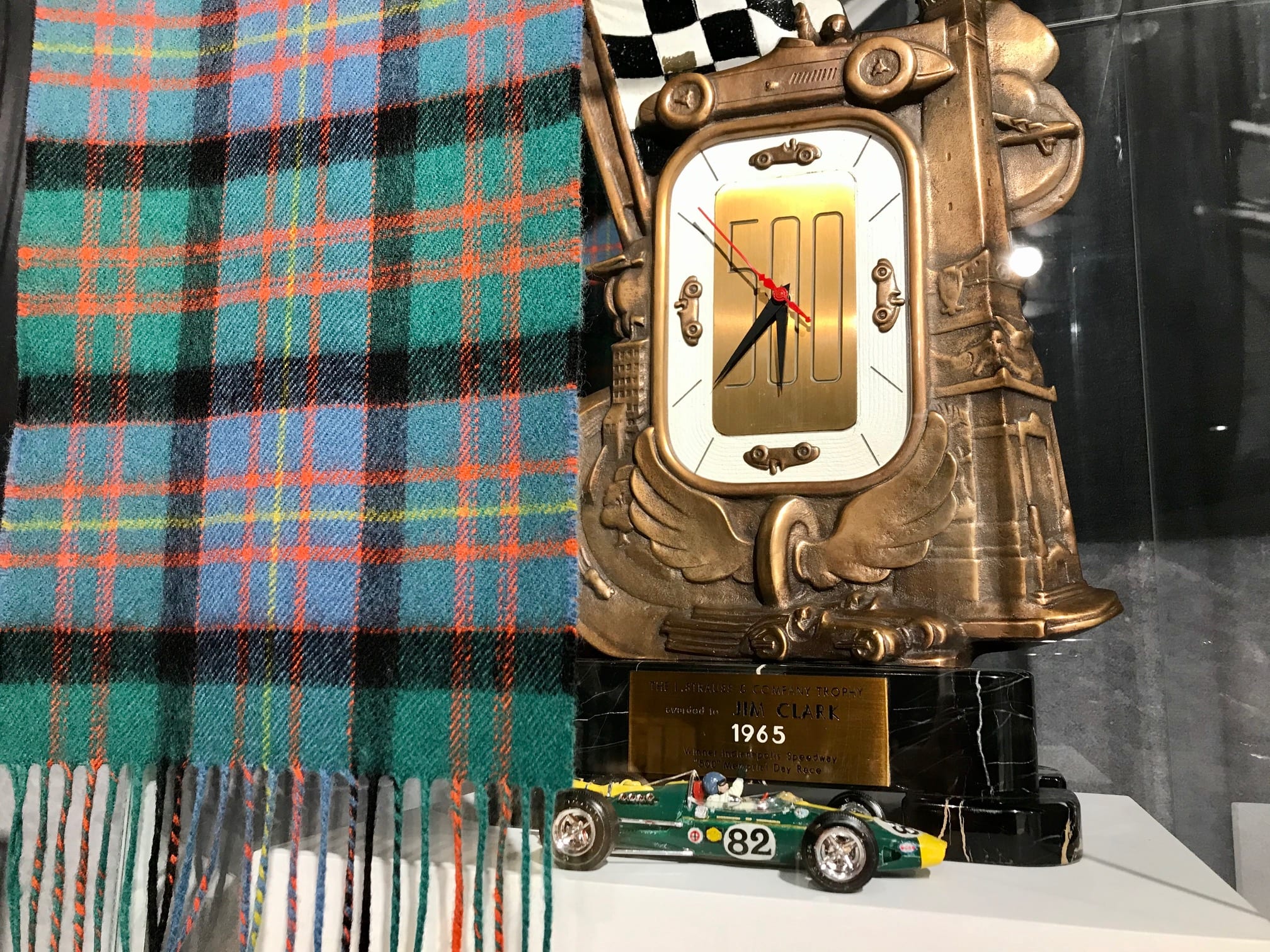 Clark Tartan Scarf Lochcarron of Scotland - Image 4