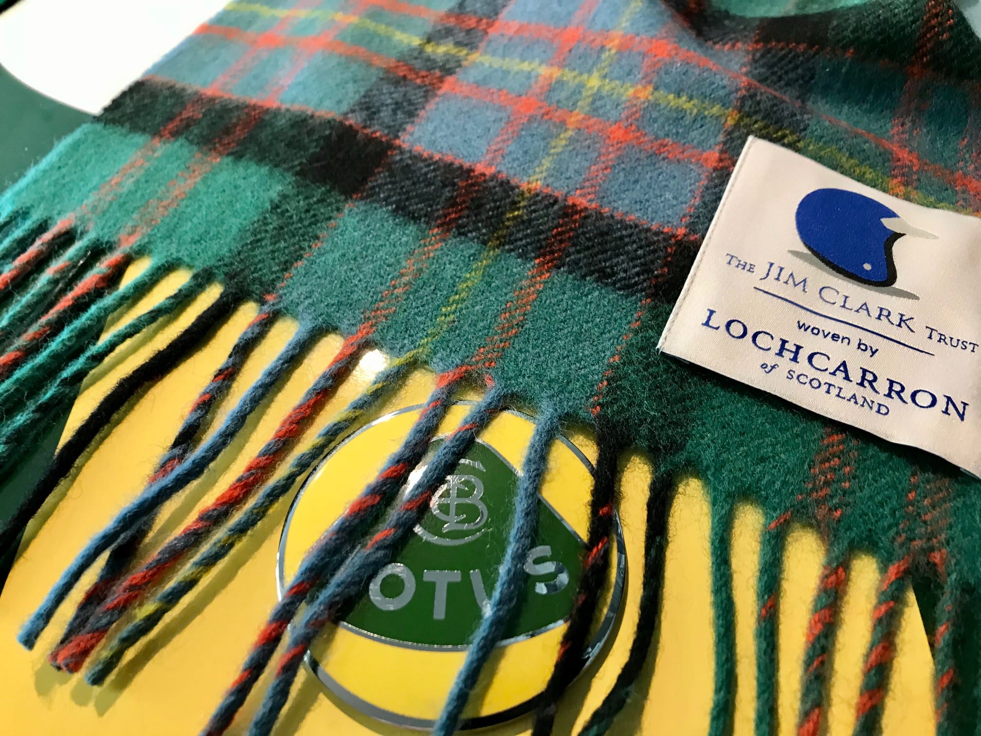 Clark Tartan Scarf Lochcarron of Scotland - Image 5